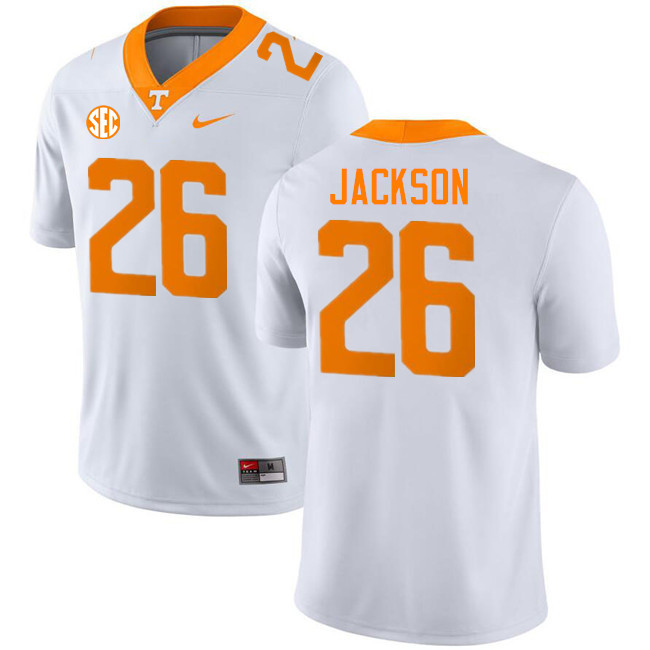 Theo Jackson Tennessee Jersey,Tennessee Volunteers #26 Theo Jackson College Jersey,Uniforms-White